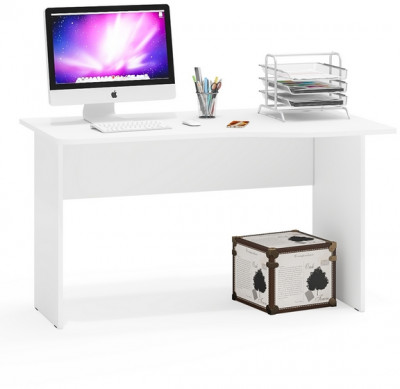 письменный стол С-МД-1-04, белый шагрень