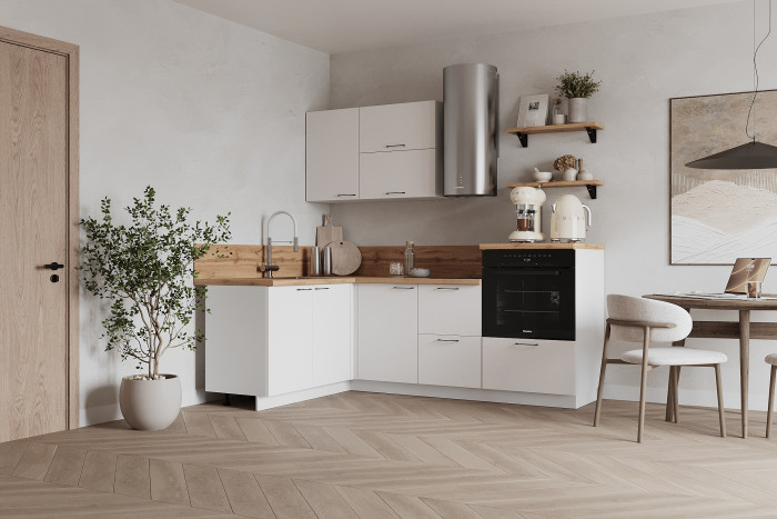 КГ Угловой 1500*2100 (без пм) , Белый софт матовый  Арника РМ в.2