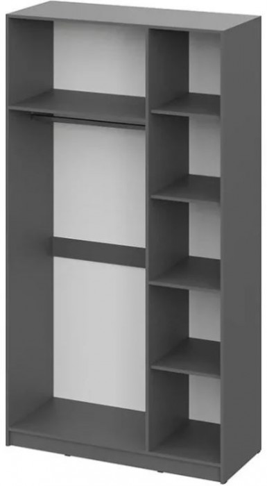 шкаф распашной Берген ШК-1200 серый графит/серый графит