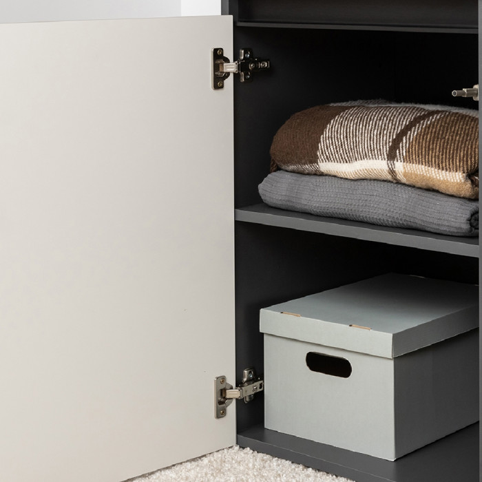 Сидней Комплектация № 134, корпус: антрацит/фасады: МДФ веллюто капучино