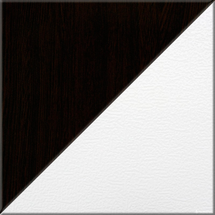 письменный стол С-МД-1-04, венге/белый шагрень