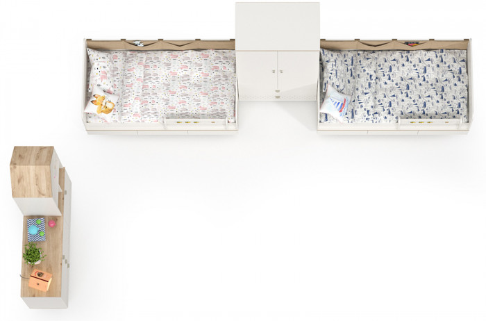 Эйп Детская № 7, белый/дуб белый