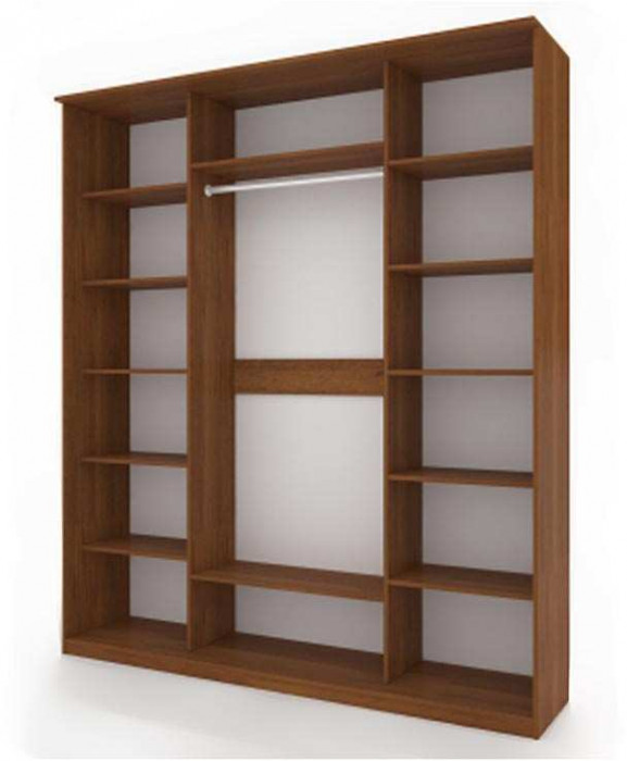 Шкаф купе Модерн 2076х600 3-х дверный 3-х секционный глухой ясень