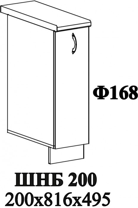 Ф-168 Мария (ШН 200) МДФ графит