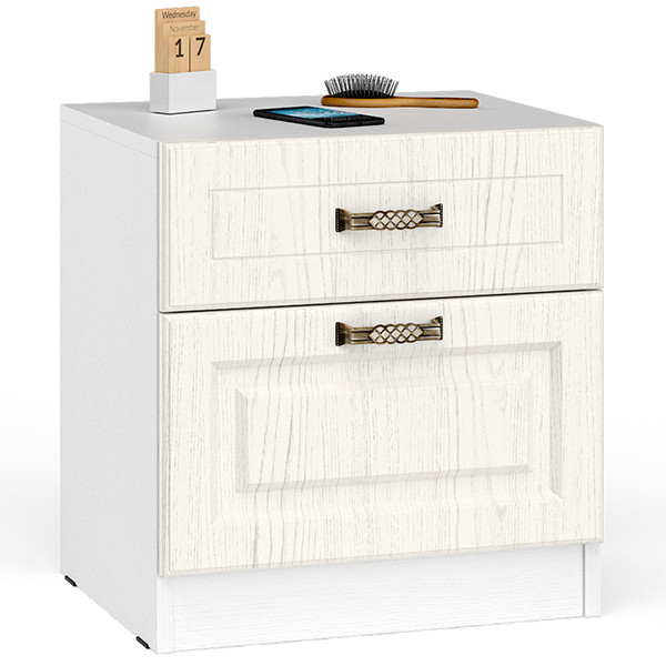 Ливерпуль Тумба 08.146, цвет ясень ваниль/белый, ШхГхВ 50х41,3х53,3 см.