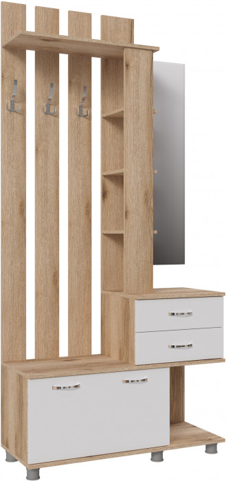 Центральная секция Микс-Арт, Дуб делано/Белый