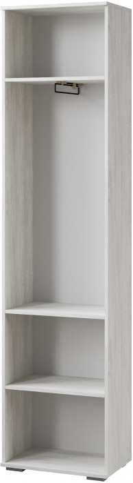 Ливорно Пенал платяной с выд.шт. ЛШ-2 ясень анкор светлый патина серебро