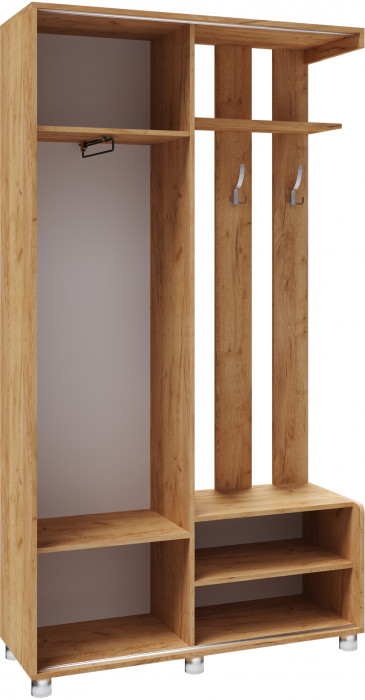 Прихожая Ларго-2 (2100х1150х420) дуб крафт золотой