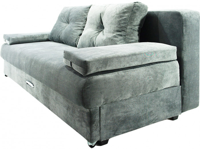 СПБ Диван-еврокнижка Амстердам мини люкс серый