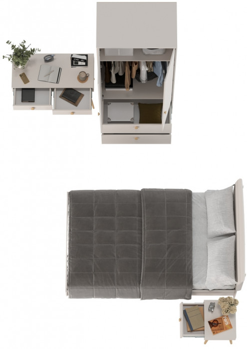 Афина Спальня 26-1200, кашемир серый