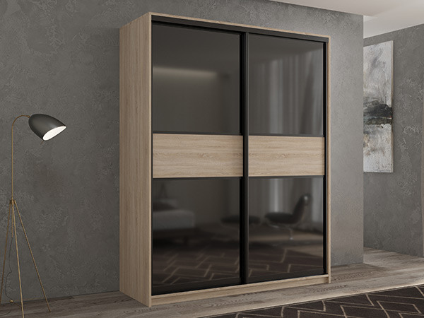 Шкаф-купе Кааппи 12 Сонома Светлый 140х60х230 см