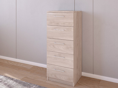 Комод 02/23 45х40х110 Кастелло Серый/Кастелло Серый