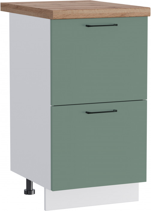 КГ ШН2Я 450 + внутр.ящ 450 Олива/Белый гладкий Арника РМ (со столешницей)