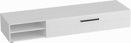 Кёльн Тумба 1750 Белый Аляска/ Белый глянец