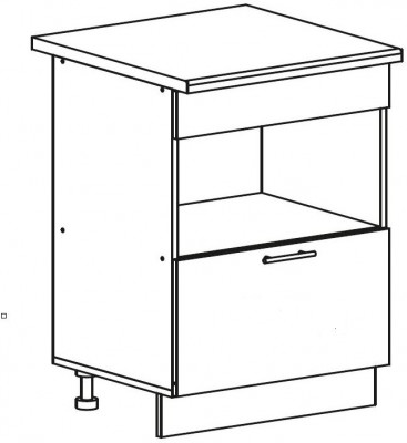 ШНЯ 600 корпус шкаф нижний с ящиком (600х820х460) б/ст ПВ белый