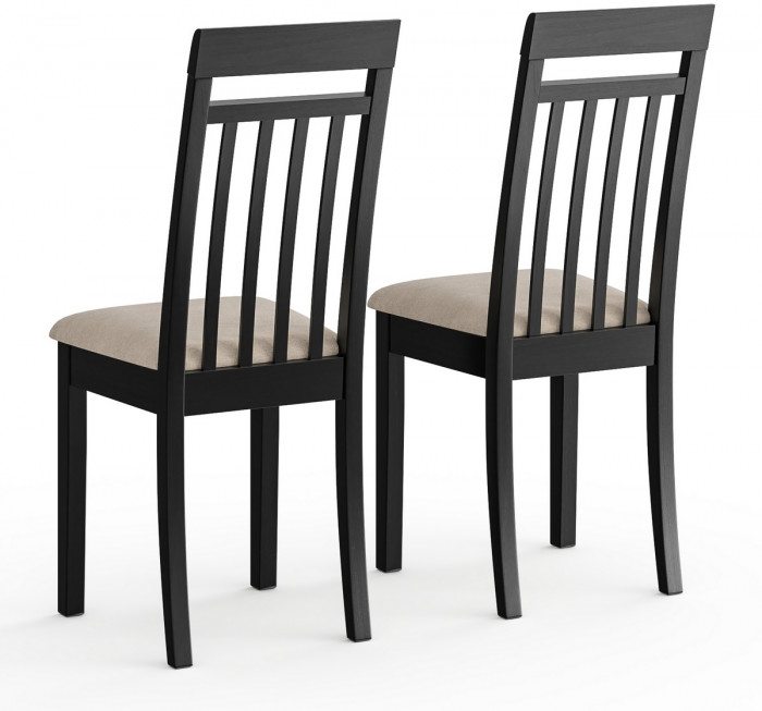 Два стула Мебель--24 Гольф-11 разборных, цвет венге, обивка ткань велюр капучино 25, ШхГхВ 40х40х100 см., от пола до верха сиденья 47 см.