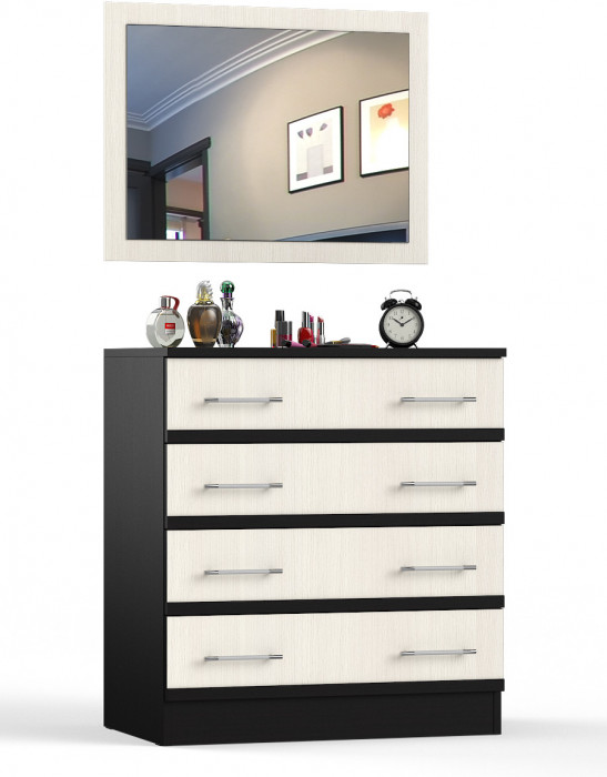 Сакура Комод + Зеркало, венге/дуб лоредо