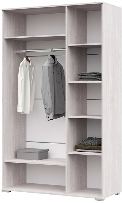 Шкаф Сальма ШК 023 (1234х2060х525) анкор/белый глянец