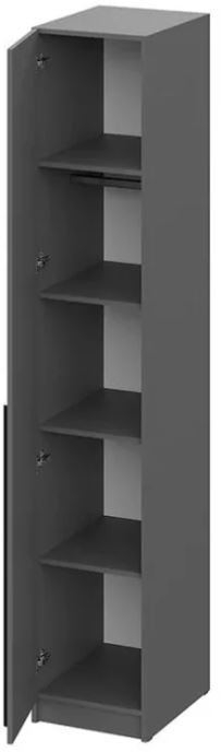 шкаф распашной Берген ШК-400 серый графит/серый графит