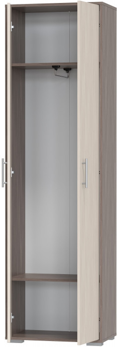 Прихожая 2-3430бод.тем/св Домино - Шкаф для одежды, цвет бодега тёмный/бодега светлый, ШхГхВ 60х36х202 см.