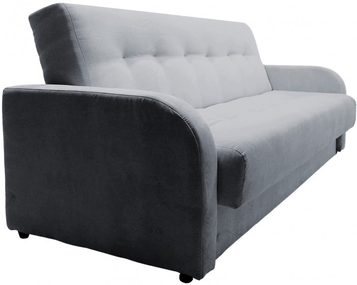 Диван-книжка ЛОНДОН серый 120 ЛЮКС, пружинный блок Боннель