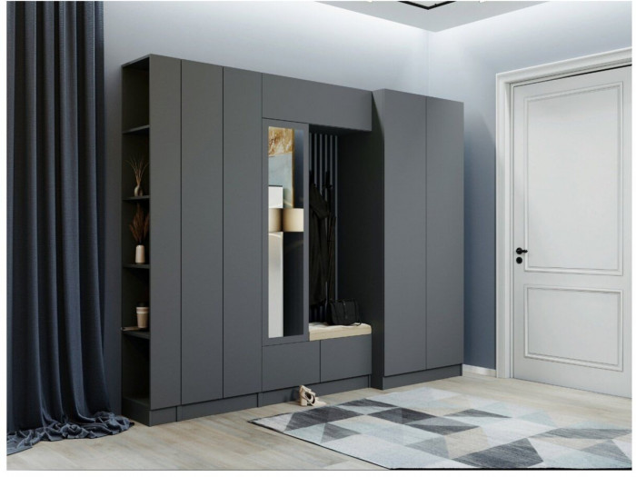 Прихожая Руэлла, композиция 1, графит серый