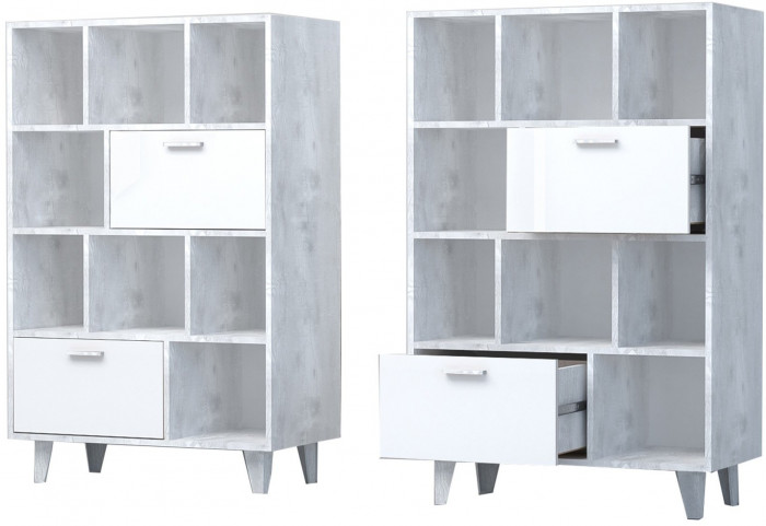 Модульная прихожая ЭГО 2 (Крафт золотой / Камень темный)