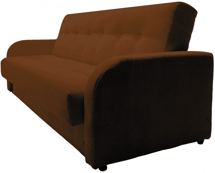 Диван-книжка ЛОНДОН коричневый 120 ЛЮКС, пружинный блок Боннель