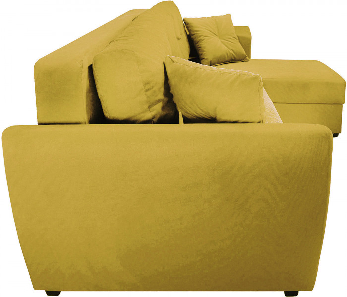 Диван УГЛОВОЙ Амстердам велюр желтый 160 НПБ