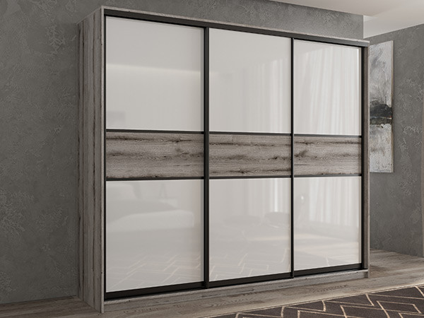 Шкаф-купе Кааппи 11 Эвок Окаменелый 240х60х230 см