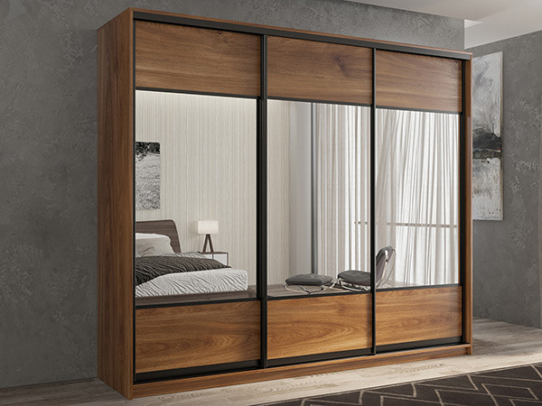 Шкаф-купе Кааппи 6 Кастелло Бренди 210х60х230 см