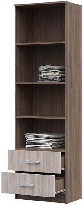 ШК-201 Машенька ЛДСП шкаф полка (600*2020*380) шимо темный/шимо светлый