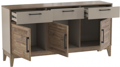 Сарита комод 75.04 Серый камень / Дуб Давос