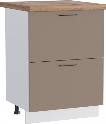 КГ ШН2Я 600 Крем/Белый гладкий Арника РМ (со столешницей)