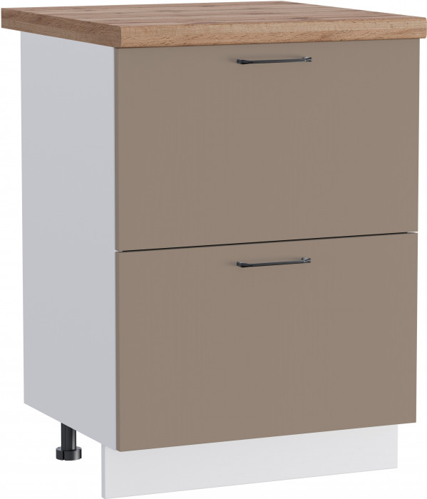 КГ ШН2Я 600 Крем/Белый гладкий Арника РМ (со столешницей)