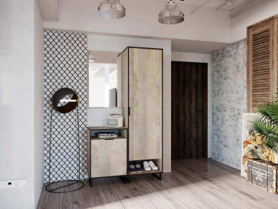 Прихожая Фолк-3 Дуб Гранж песочный