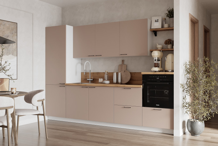 КГ ШНМ 600 Крем/Белый гладкий Арника РМ (со столешницей)