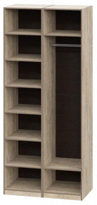 Шкаф без фасадов Этна 1 м. Комплект 1