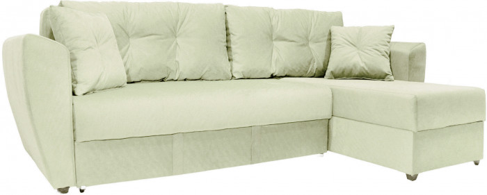 Диван УГЛОВОЙ Амстердам велюр бежевый 160 НПБ