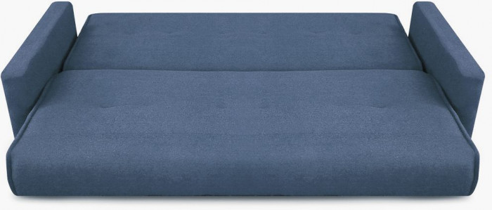 Раскладной диван-кровать, прямой, книжка, цвет серый, Милан 140