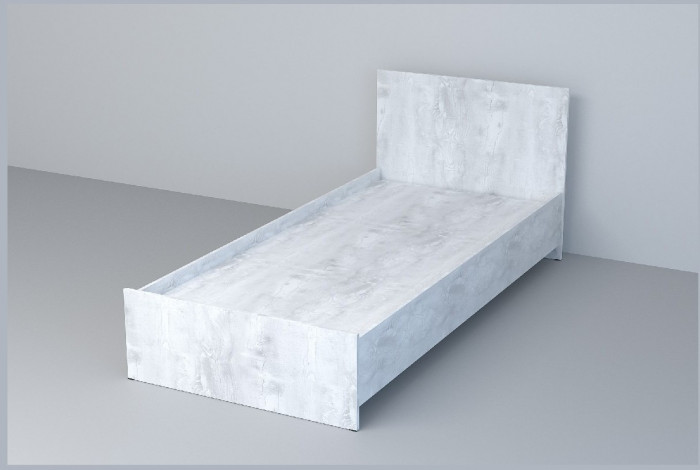 Кровать арт.032, низкий щиток, 90 (Дуб Крафт Золотой)