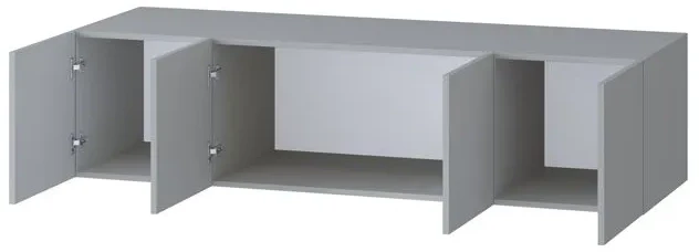 Шкаф Бастион 1600 с антресолью, Серая гавань