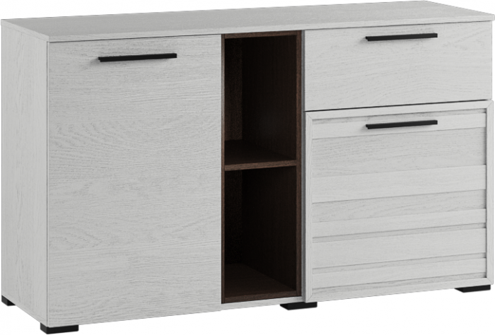 Модульная Спальня Модена, композиция 3, Ясень анкор светлый/Венге