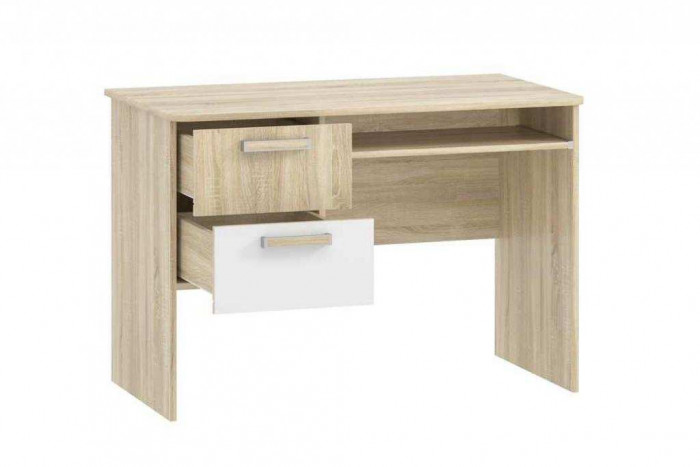 Стол для компьютера НМ 009.19-05 «Фанк» клен танзанский/белый