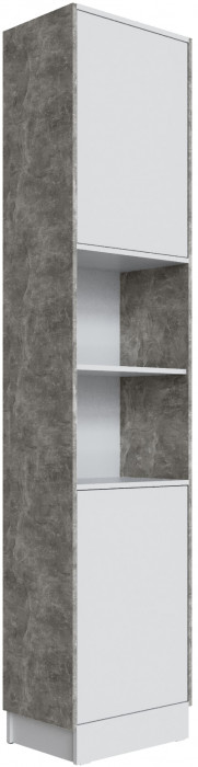 Шкаф Мадрид, композиция 9, Белый/Ателье светлое
