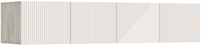 Антресоль к шкафу Ирис (1800), Крафт серый/Кашемир