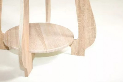 Стол журнальный СЖ-24 с рисунком Р-4/дуб сонома