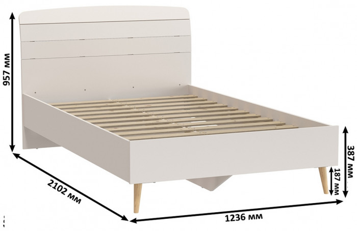 Афина Спальня 30-1200, кашемир серый