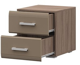 Вегас Тумба прикроватная 400*430*446 шимо темн/кофе с молоком