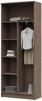 ШК-204 Машенька ЛДСП шкаф комби (800*2020*380) шимо темный/шимо светлый